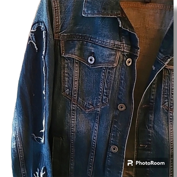 G- Star Raw Distressed Jean Jacket - Picture 2 of 13